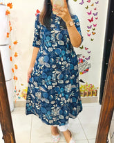 Launching Designer Co-erd set in Aline kurti pattern paired with Ankle length pant